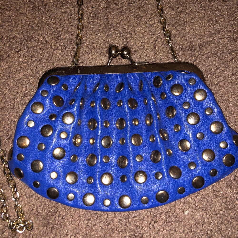 Blue coin purse
